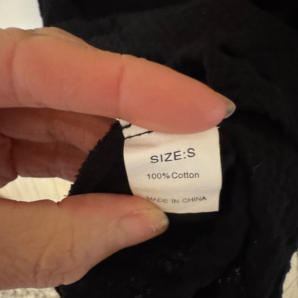 Women’s Black Cotton Gauze top - Picture 4 of 4